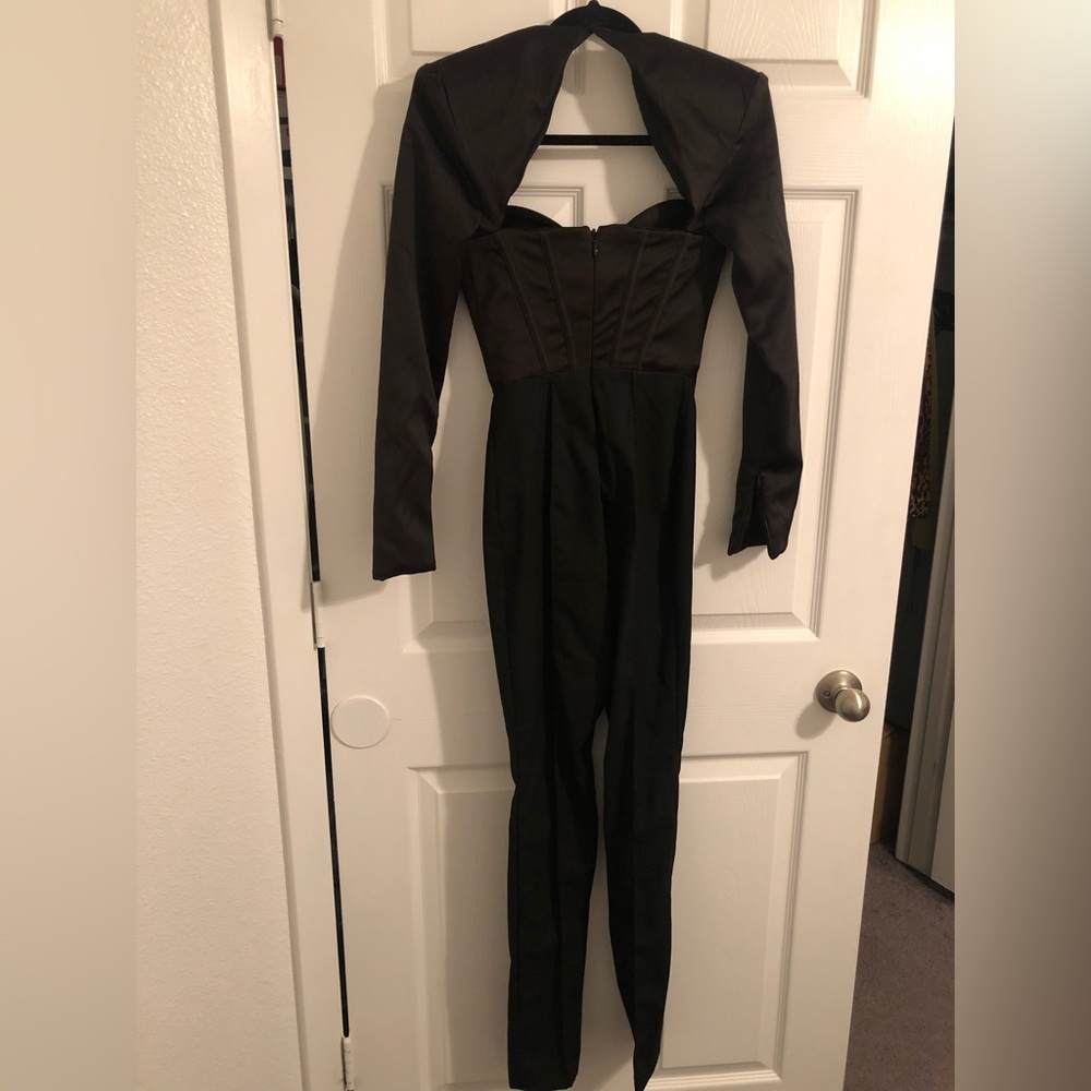 House of CB Black Corset Jumpsuit - Picture 4 of 10